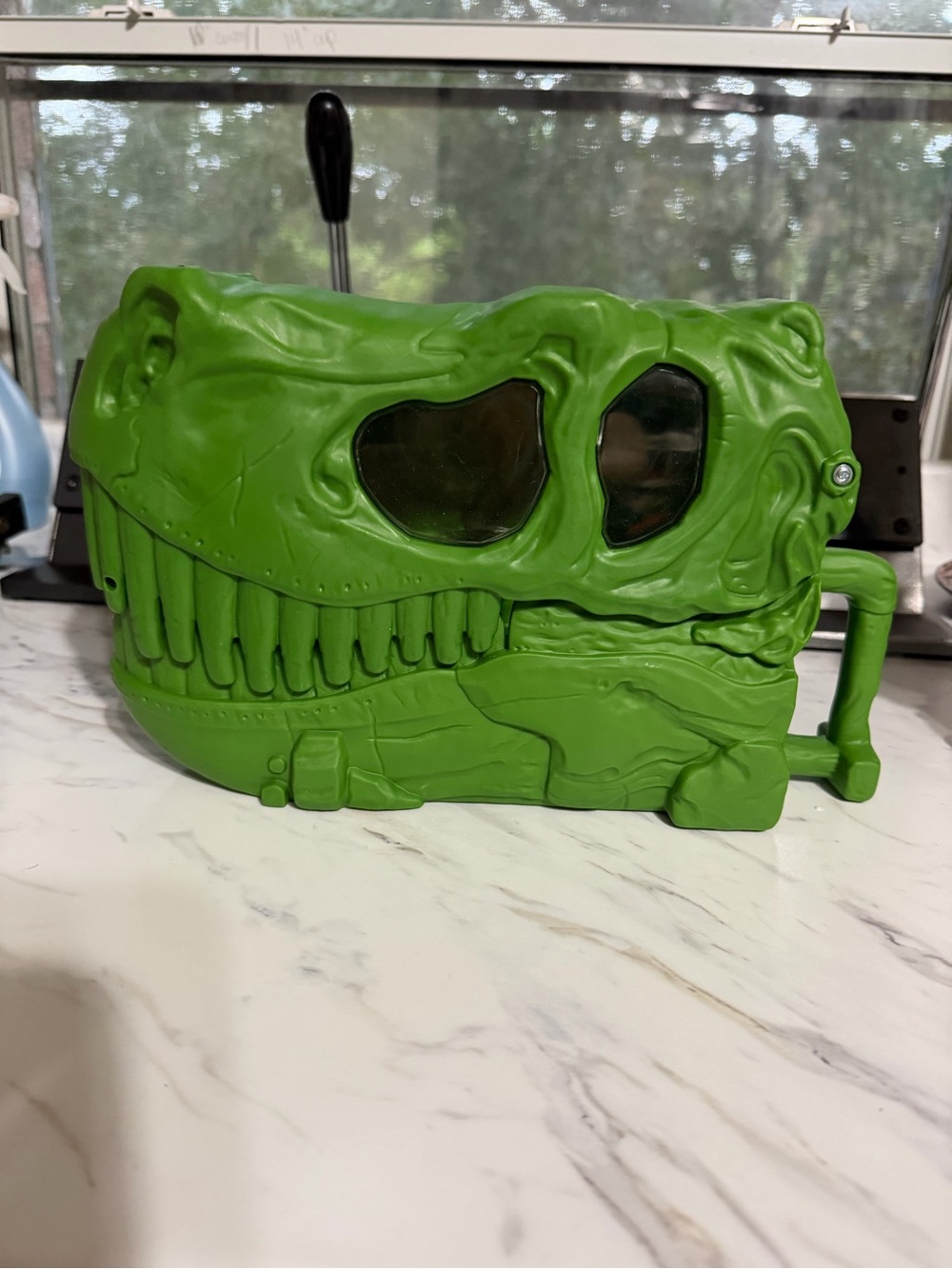 Green Dinosaur Skull Clutch Bag